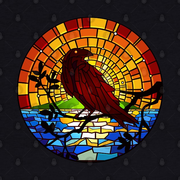 Mosaic Raven by Prok_Art